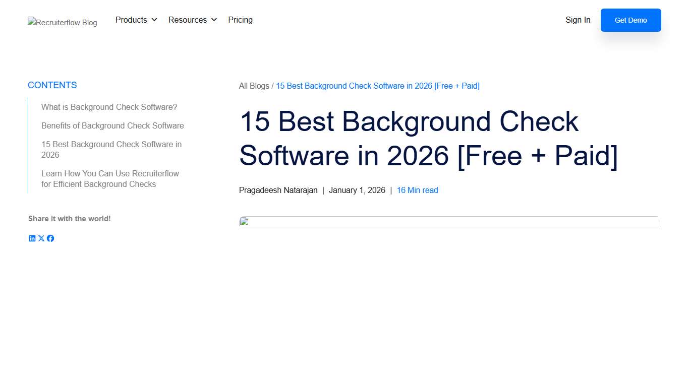 15 Best Background Check Software in 2026 [Free + Paid] - Recruiterflow Blog
